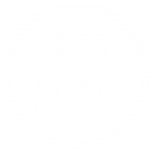 10 Year Guarantee Roundels White